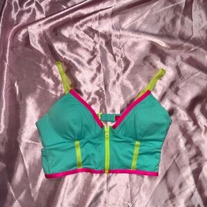 Victoria’s Secret Colorful Zip-Front Bikini top